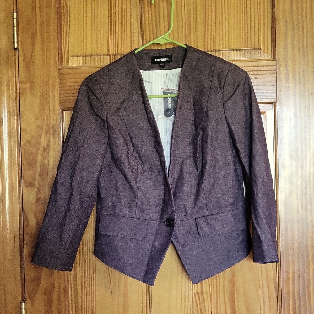 Express Cutaway Crop Blazer NWT - Picture 2 of 5